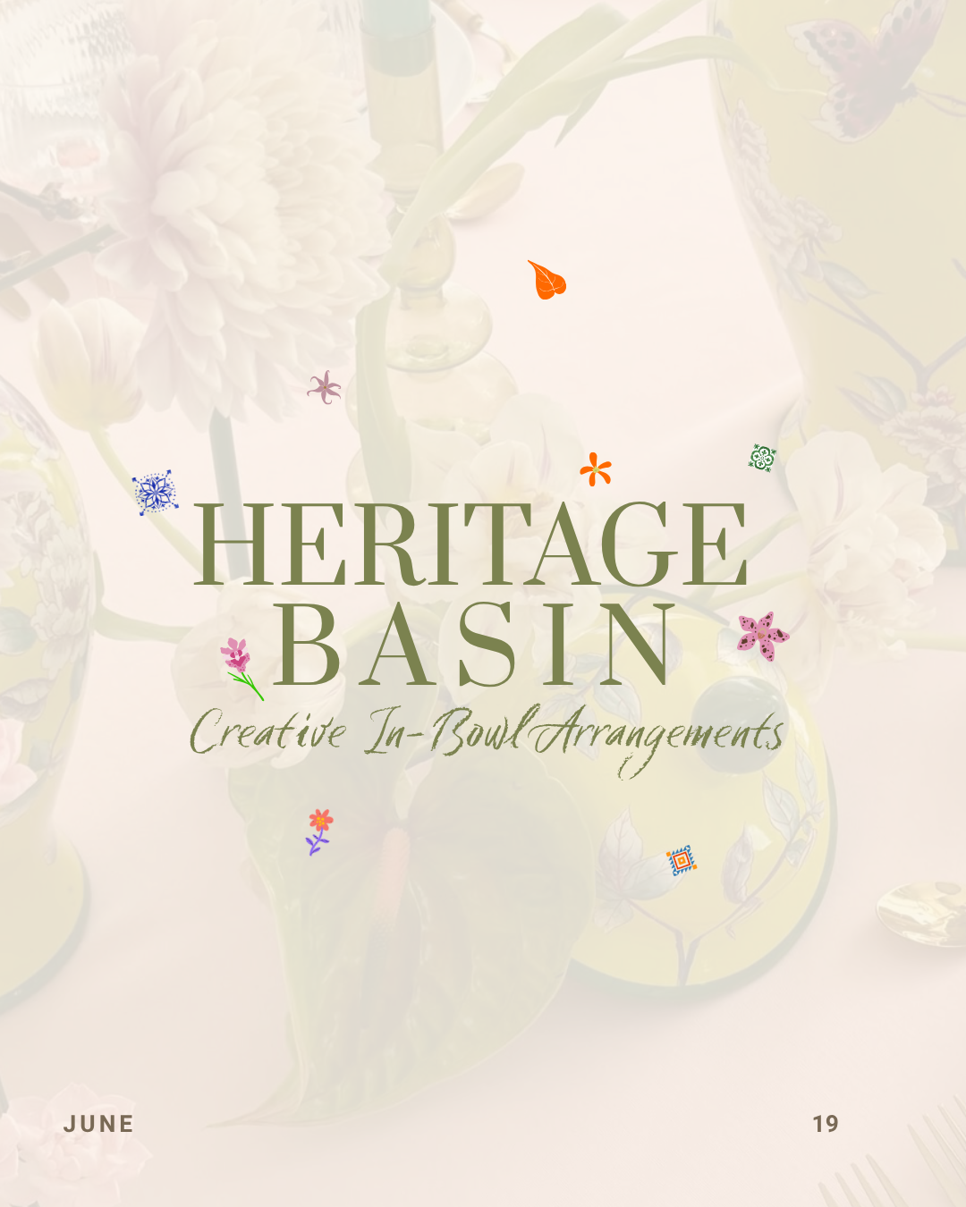 Heritage Basin | Creative In-Bowl Arragement